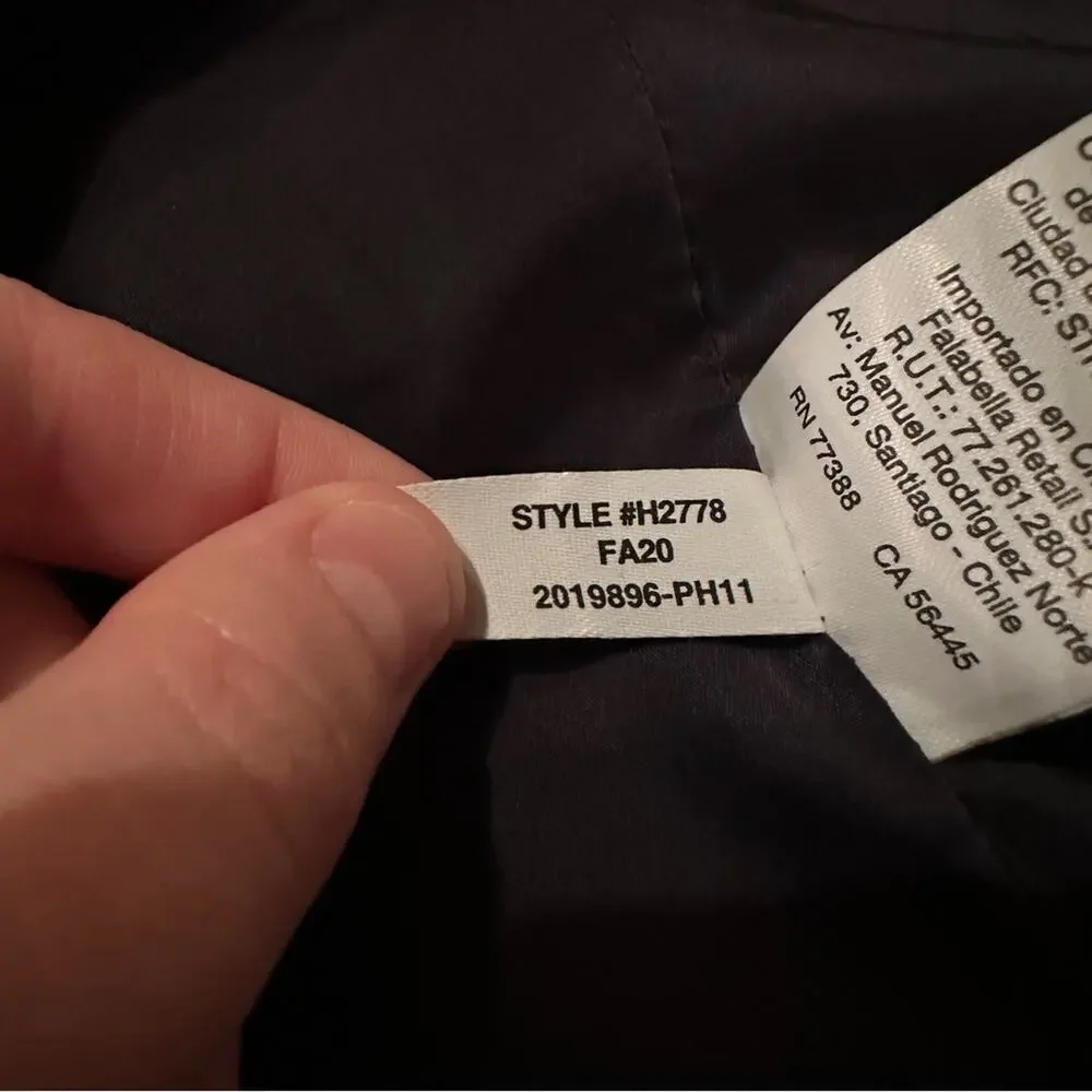J. Crew Going-Out Long Sleeve Blazer in Stretch Twill in Navy Blue Sz‎ 8P NEW